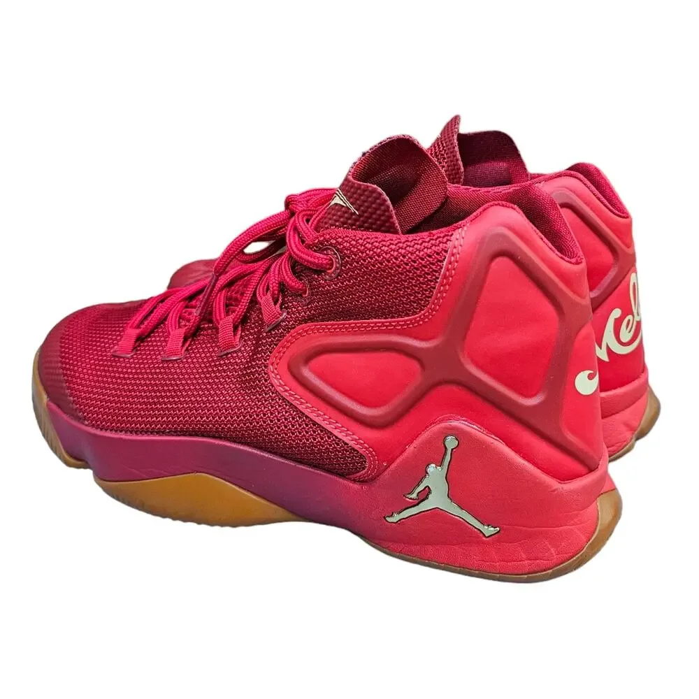 Nike Air Jordan Melo M12 Big Apple Gym Red Basketball Shoes Size 8.5 827176 696